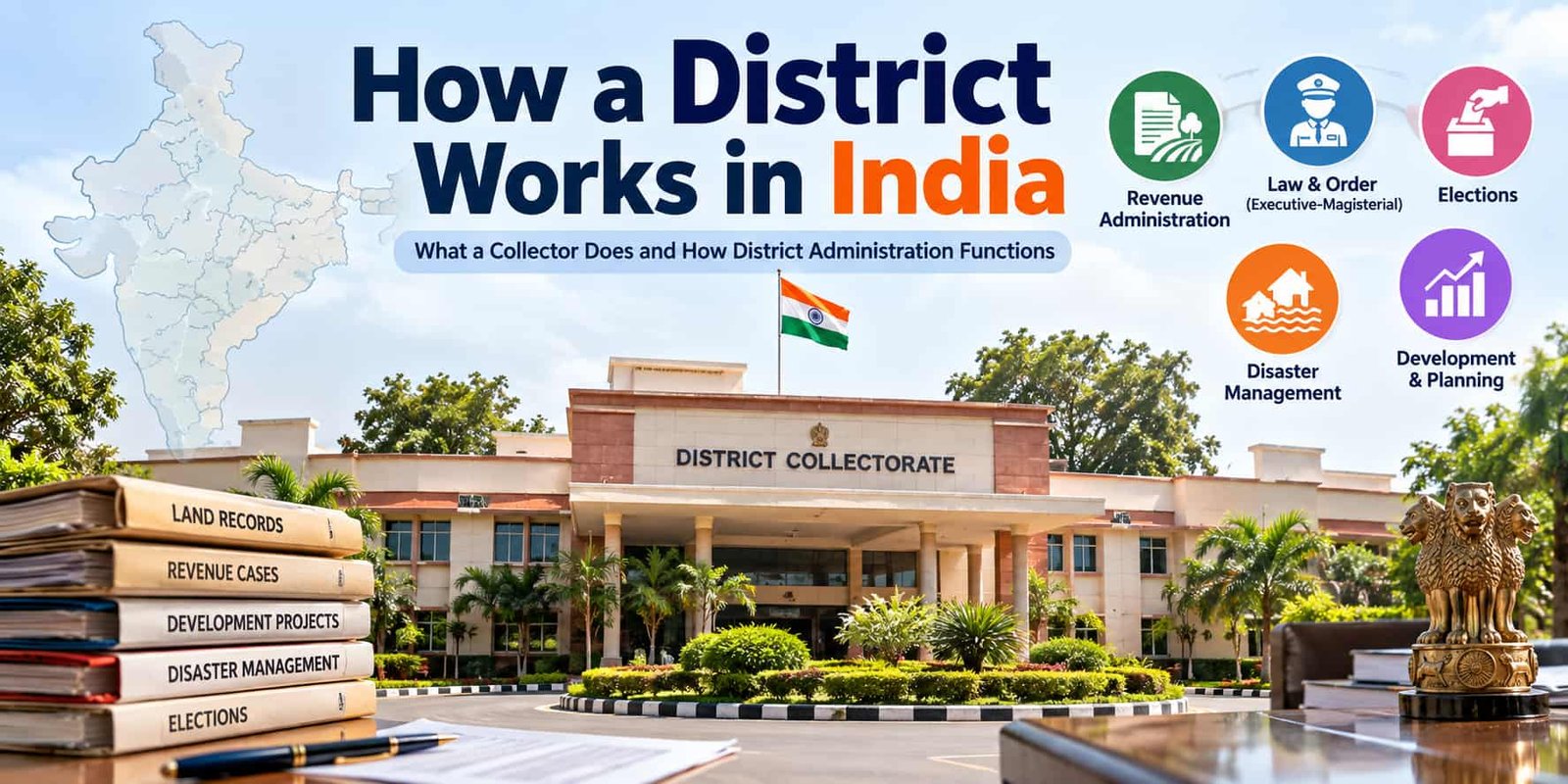 How a District Works in India