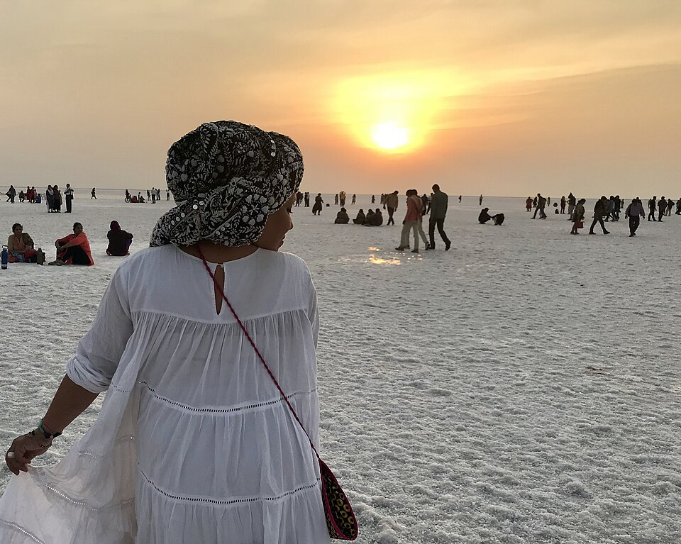 Salt flats of the Rann of Kachchh in Gujarat